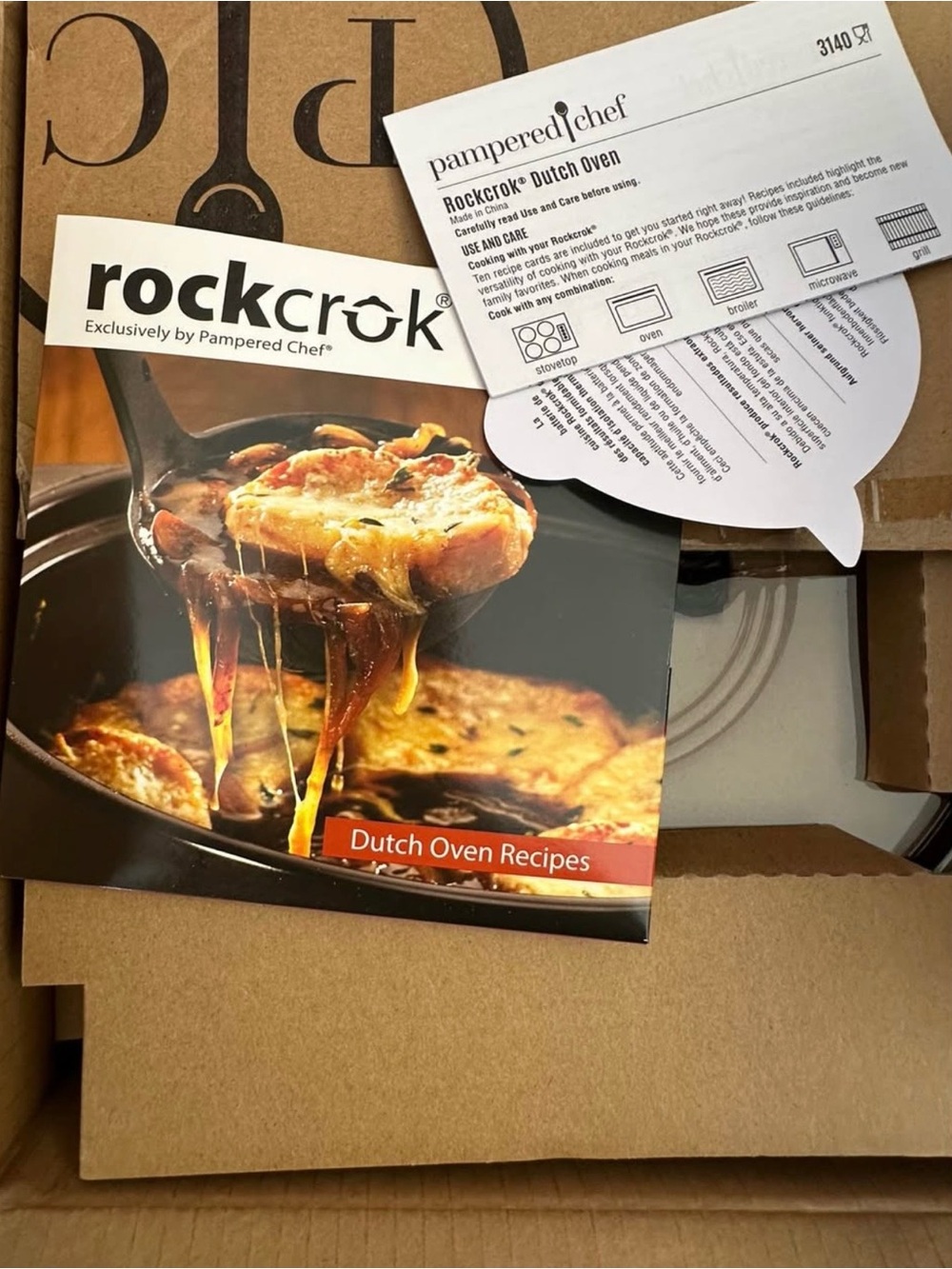 Pampered Chef Rockcrok Dutch Oven - Black
